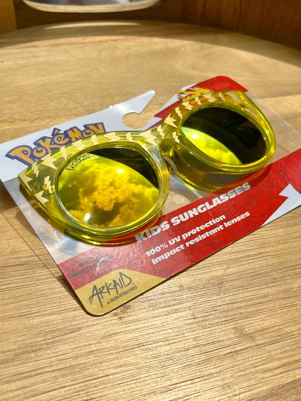 *3/$15, Pokemon Yellow Lightning Kids Sunglasses with Mirrored Lenses